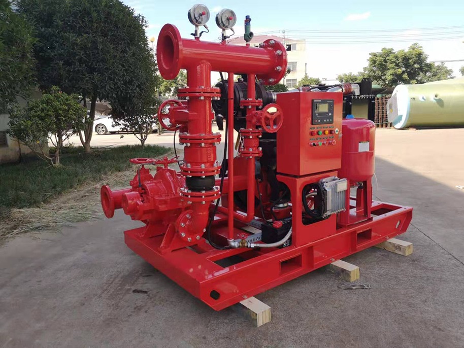 德州客戶的大型雙動力柴油機消防泵，消防水泵生產完成，發貨啦！
