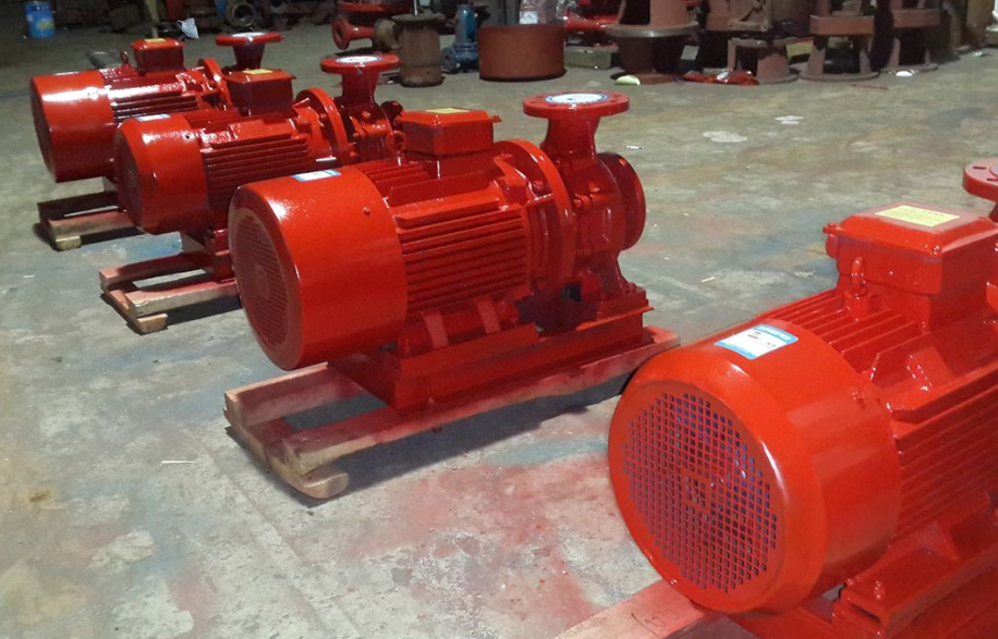 晉江客戶預定的消防泵生產完工，質量不錯